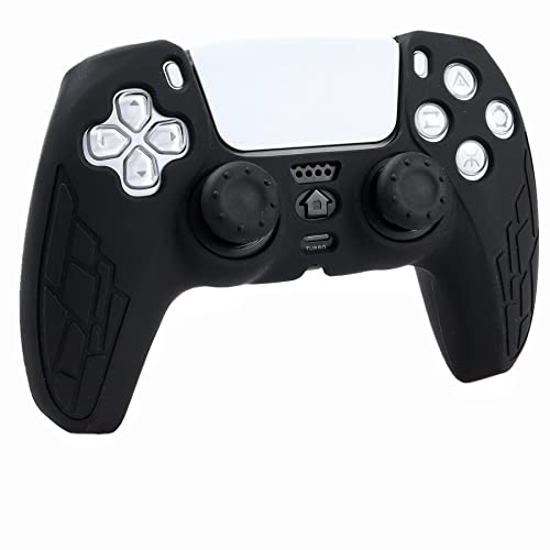 Image of Silicone Skin for Ps5 Controller, 1pc Anti-Slip Shell Cover Case with 10 Joystick Grips for Playsation 5 Controller Wireless Gamepad(PS5 Controller #8)