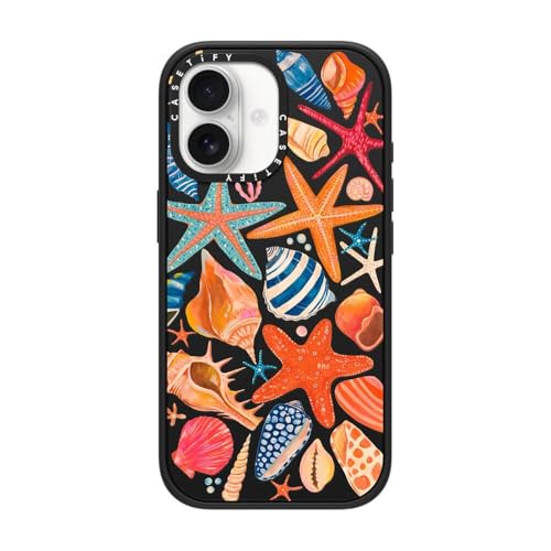 Coque iPhone 17 CASETiFY Impact Magsafe fine antichoc Coquillages
