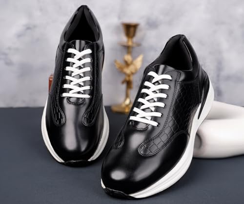 Image of LOUIS STITCH Men's Sneakers Shoes Casual Sneaker for Men Patina Finish Cushion Sole Breathable Inner (SNK-CCPL)