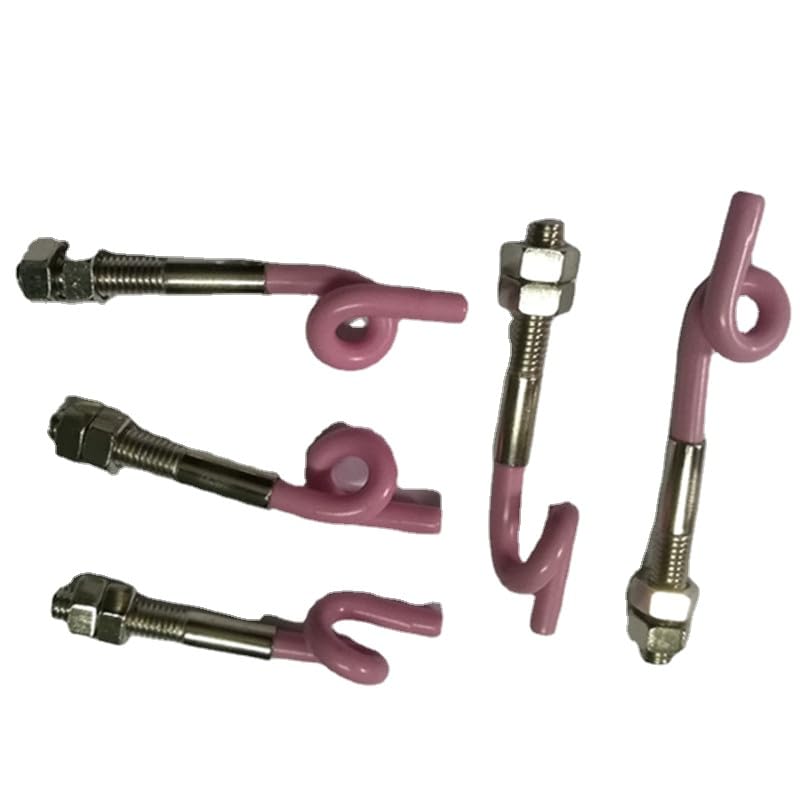 5pc wear-resistant porcelain eye textile ceramic pig tail thread M5 length 53mm pig tail coil wire jumper wire coil