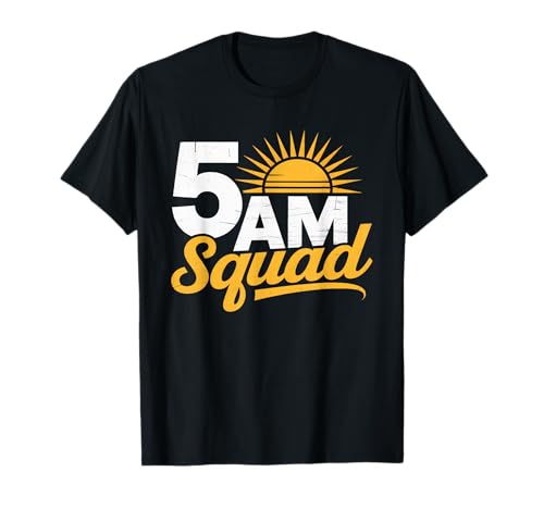 5AM Squad Workout Gym Vintage Motivation Fitness Matching T-Shirt