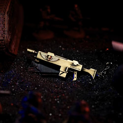 Image of Starforged Warhammer40K Master-Crafted Range Weapon Keychain Keyring Collection Warhammer Gifts Mens Accessories