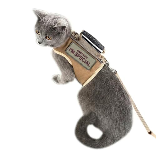 Cat Harness and Leash Set for Walking Escape Proof...