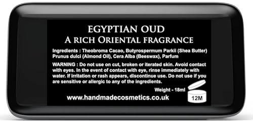 Solid Cologne Unisex After Shave Aftershave balm Smoky Oud with Woody and Amber (Egyptian Oudh, 18ml) - Image 3