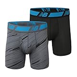 New Balance Mens Dry Fresh Boxer Brief 2-Pack
