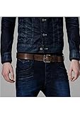 Modelo: zed belt G-STAR RAW Zed Belt Cinturón, Marrón (Dk Brown 89001d-3127-288), 100 para Hombre