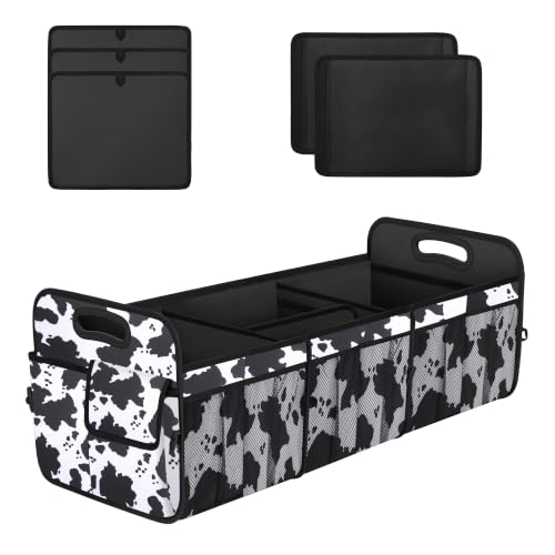 Image of Femuar Trunk Organizer for Car, 90L Extra Large Size, Cow print