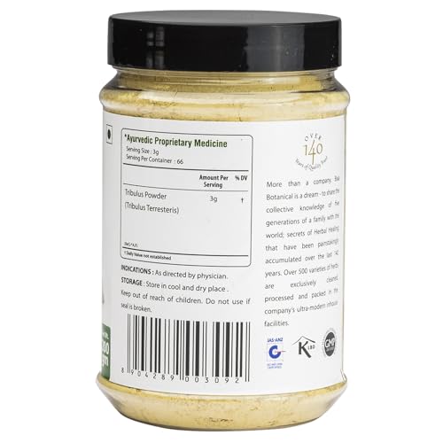 Image of Bixa Botanical Gokshura 200g (Gokhru /Tribulus Terresteris) Powder for Genito-Urinary Health and Muscle Build