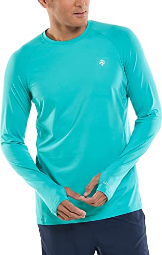 Coolibar Upf 50+ Men's Agility Long Sleeve Performance T-Shirt - Sun Protective (Xxx-Large- Capri) #TOP11