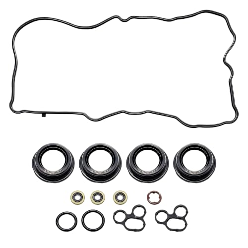 Image of HiSport VS50825R Valve Cover Gasket | Compatible with Lexus NX300h ES300h Scion tC Toyota Avalon RAV4 Camry Highlander Venza Sienna 2.5L 2.7L 2009-2020