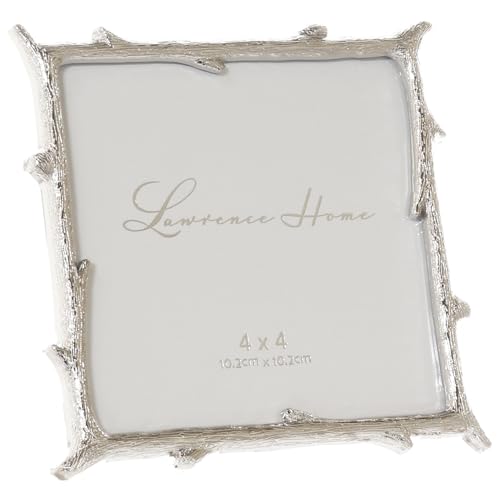 Image of Lawrence Frames Metal Frame, Branch Design, Silver, 4x4
