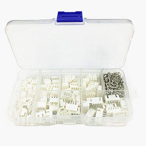 50-Piece JST-XH Connector Kit - 2.54mm Pitch, Includes 2, 3, 4 & 5 Pin Housing & Terminals