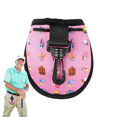 Titular da cintura da bola de golfe,Suporte de bola para bolsa de golfe com gancho de cintura - Bols