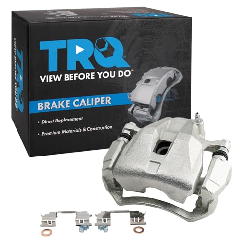 Image of TRQ Front Right Brake Caliper w /Bracket Passenger Side