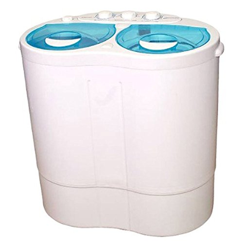 [Ecowell] XPB20-88S Mini Small Compact Twin tub Laundry Washer Washing Machine with Dehydration Ac220v for Clothes, Garments, Towels sutible for a Solitary Capacity 4.4lb & Exclusive Simple English