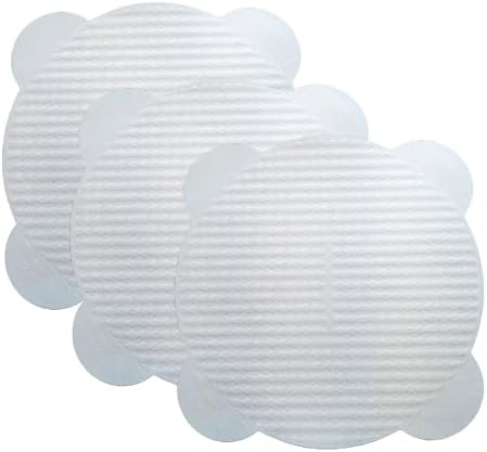 EcoQuality 16 Inch Round Paper Pizza Liner Absorbent Recyclable Compostable Grease Resistant Disposable Stackable Lightweight for Pizzerias, Parties, Catering (50)