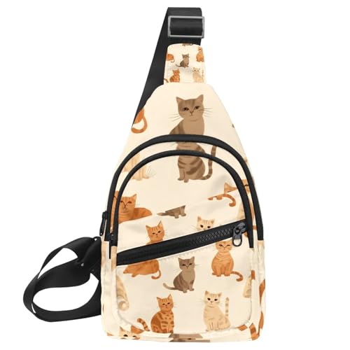 Sac à dos à bandoulière chats pour entraînement et sport mixte