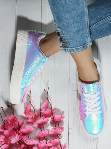 Image of ELLE Women Comfortable and Fashionable Lace Up Sneaker Shoes for Daily use, Office use, Casual use