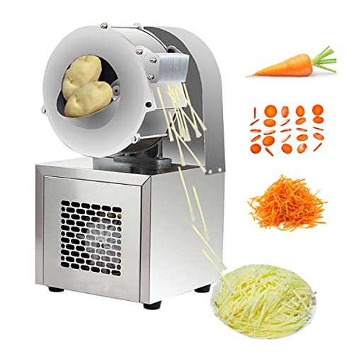 Cortadora de verduras automática comercial con grosor ajustable para un procesamiento eficiente de alimentos en cocinas