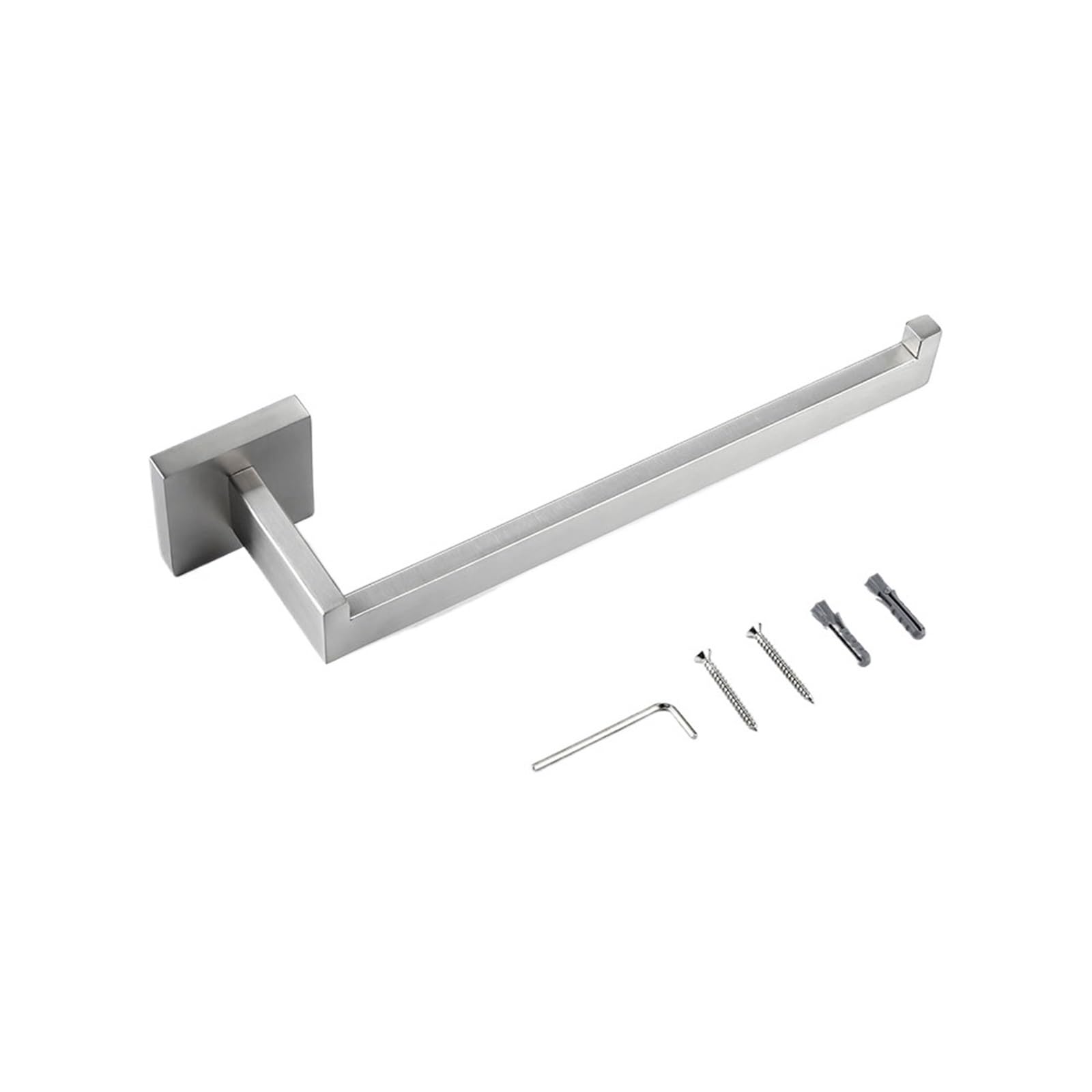 Towel Rack Bathroom Hardware Set Holder Hanger Stainless Steel Rails Nails Wall Mounted Rustproofed For DIY Tools(Gold)