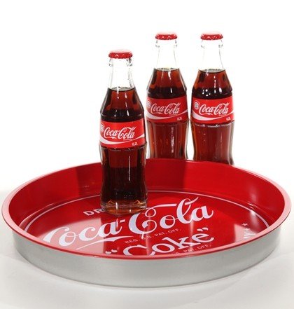Plateau de Coca Cola rond