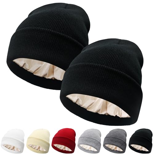 Image of Winter Beanie Acrylic Knit Cuffed Plain Hats Skull Cap Warm Beanies for Men Women