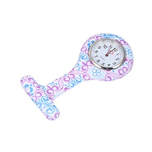Relógio de Bolso de Silicone Relógio de silicone para enfermeira com impressão em cores de pinos. Re