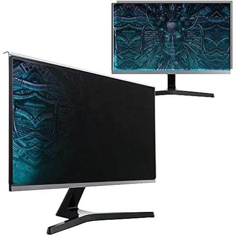 SenseAGE Privacy Screen Filter for 27 inch Computer Monitor 16:9, Frame Hanging Quick & Easy Attach Anti-Blue Light Glare Privacy Screen Protector, Screen Panel Size 613mm x 356mm Cover