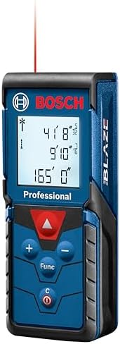 Bosch Blaze Pro Glm165-40 165Ft Laser Distance Measure with Color Backlit Display