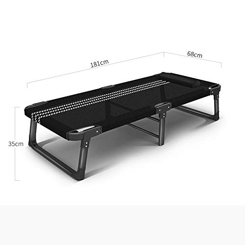 Lit de camping pliant et robuste avec structure simple pliable de luxe pour terrasse