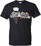 Jesus Superheros Christian Tshirt and Thats How I Saved The World Funny Below Black X-Large