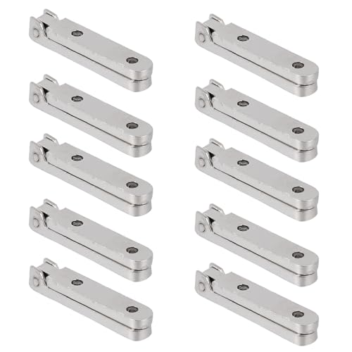 ledmomo 10個 開閉可能な錫合製ヒンジ 木製ジュエリーボックス ワイン箱 チュア家具用アクセサリー 耐久性と繊細なデザインで家や店舗に