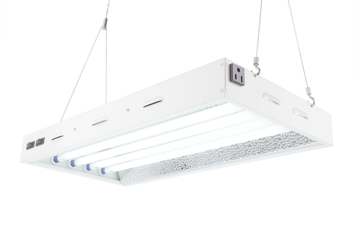 LumiaStar 2Ft 4Lite T5 Grow Lights Panel, 6500K Full Sun Light, 10000 Lumen