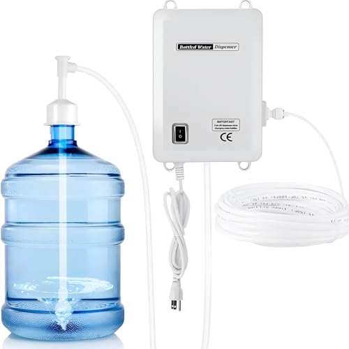 Listado de Dispensador de Agua para Refrigerador los 5 mejores. 44 LENGSIDA Sistema de Bomba de Agua Automática para Dispensador de Agua Embotellada para Cafetera, Máquina de Hielo, Refrigerador