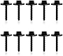 Gistilli 10pcs Fender Bumper Cover Wheelhouse CD Console Bolt Screw Compatible with GM Chevrolet Camaro Cruze Colorado Malibu Equinox Silverado Cadillac Buick 11570498