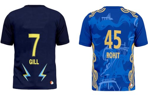 Image of Sports India IPL Cricket Team T Shirt Jersey Combo for (Kid's, Boy's & Mens) L744