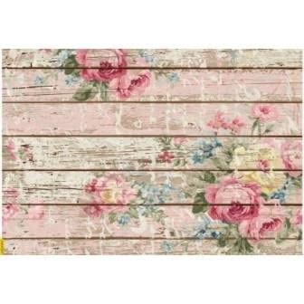 Papel de Arroz Cadence Rosas sobre Madera 30x41cm Ref. 386 Cover