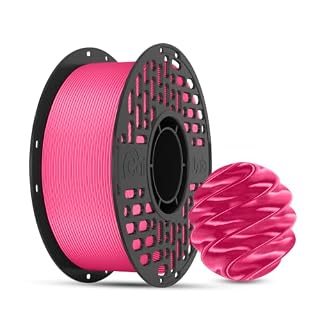 CaiLab シルクPLA フィラメント 1.75mm 正味量1kg（2.2lbs）/スプール パステルカラー マカロンカラー つや感のある質感 造形しやすい FDM 3Dプリンター用フィラメント 寸法精度±0.03mm (シルクPLA ローズピンク)