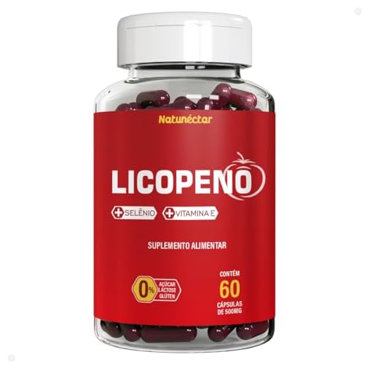 Licopeno Com Vitamina E E Selênio - 60 Cápsulas Natunéctar