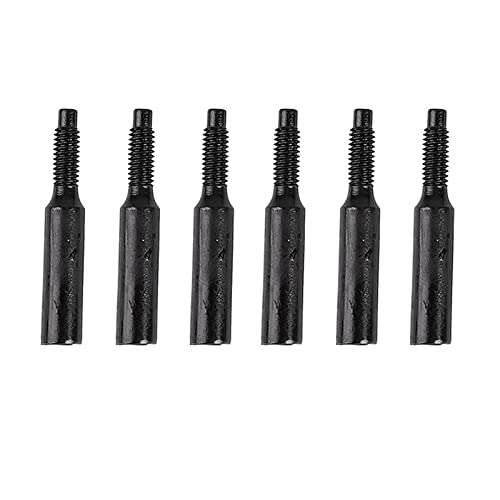 6 Pcs String Locking Screw, Metal Anti Breakage Guitar Tremolo Bridge Saddle Screws Bridge Tremolo Saddles Screw for Electric Guitar-Black
