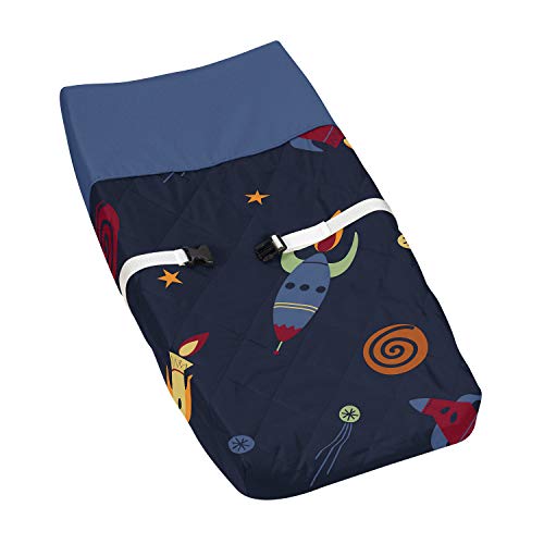 Sweet Jojo Designs Galactic Planets Baby Changing Pad Cover for Space Galaxy