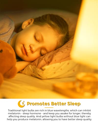 Br30 Led Yellow Bug Light Bulbs For Outdoor, 65W Equivalent, 11W Amber Yellow Bulb Not-Attracting Bugs Flood Led Lights, E26 Base Not-Dimmable For 5/6 Inch Recessed Can Lighting, Porch Lights, 2 Pack #TOP5