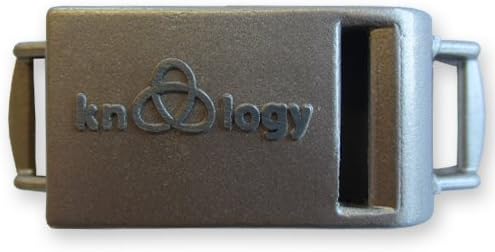 Knottology4/8 Inch Extreme High Pinch Metal Whistle Banshee Clasp Buckle (Silver)