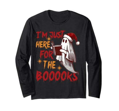 Boo Ghost Books Club de libros Halloween Mujeres Maestra de escuela Manga Larga