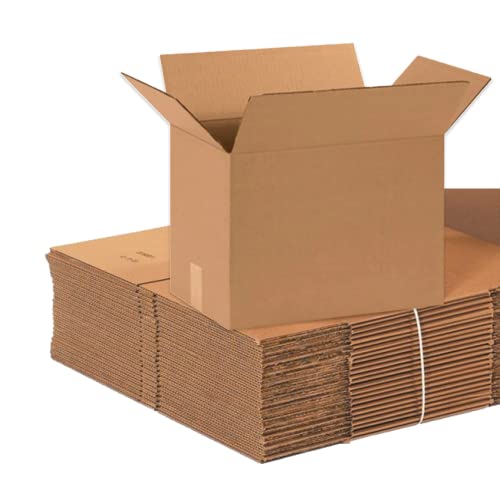 Image of BOX USA 151014 Corrugated Cardboard Box 15 inch L x 10 inch W x 14 inch H, Kraft, For Shipping, Packing and Moving (Pack of 25)