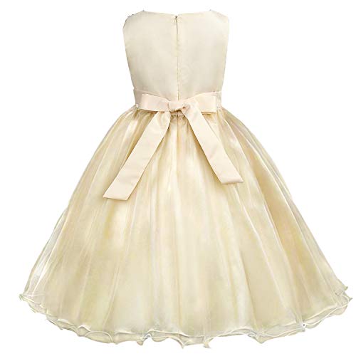 Acecharming Girls Dresses Sequin Flower Girls Party Dress Bridesmaid Ball Gown Wedding Tulle 3-10 Years2