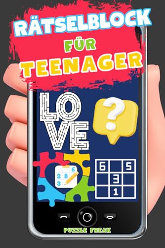 Rätselblock für Teenager: Cooler Rätselspaß: Kreuzwort, Logikrätsel,...