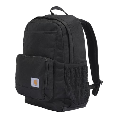 Carhartt 23L Single-Compartment Backpack, Durable Pack with Laptop Sleeve and Duravax Abrasion Resistant Base, Black