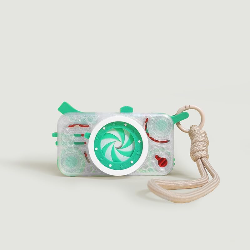 Juguetes para adultos, 10 botones clicables, juguetes para ansiedad con cámara, alivia el estrés, cubo antiestrés