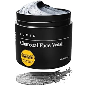 Lumin – Aktivkohle-Reiniger – Hautpflege für Männer – Gesichtsreiniger zur Entgiftung der Haut, Befreiung der Poren von…